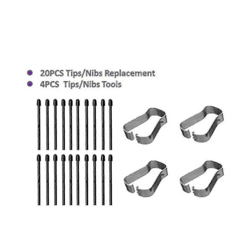 (20 Pack) Marker  Tips/nibs for Remarkable 2 Stylus  Replacement Soft Nibs/tips Black 1