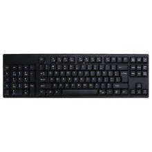 Left Handed Ergonomic Keyboard with Integrated Number Pad and USB Connectors