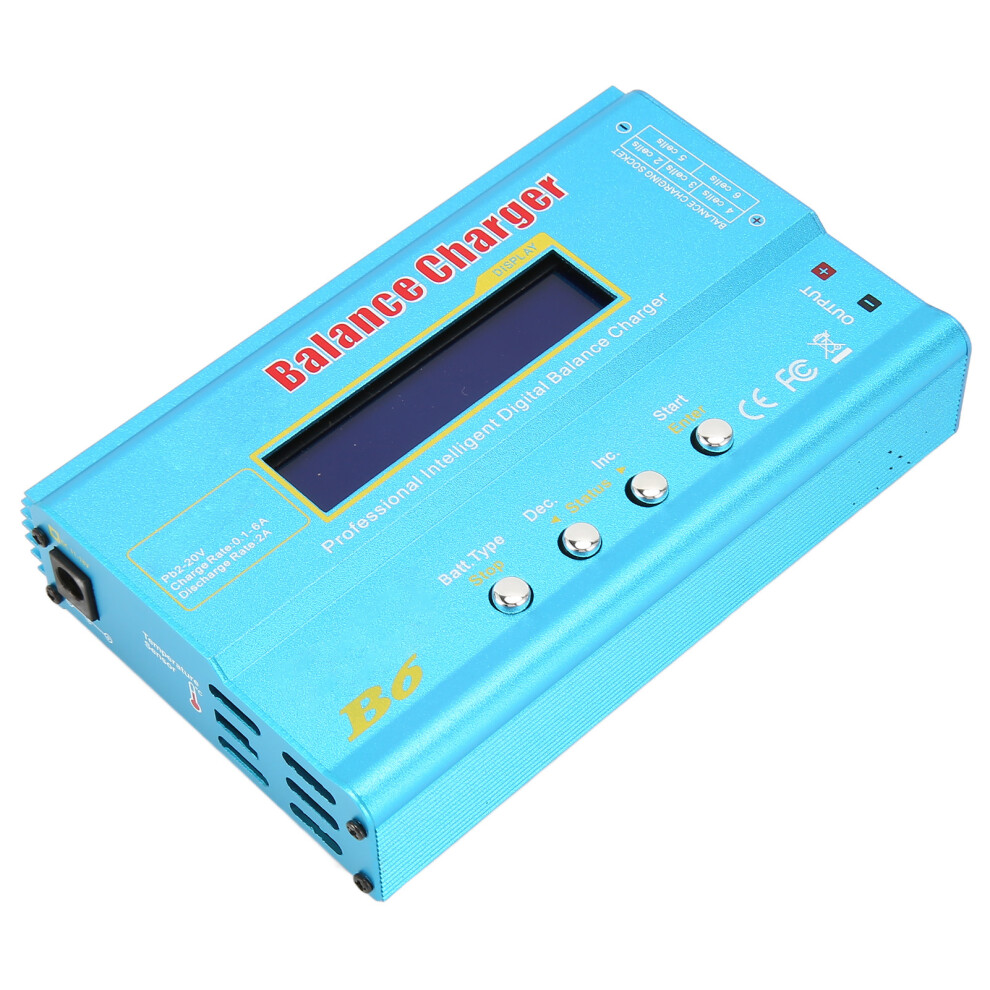 Lipo Battery Balance Charger 80W 1 To 6S Lcd Display Rc Battery Charger Discharger For Nimh Nicd Li Ion Lfp Sla 5021314468572