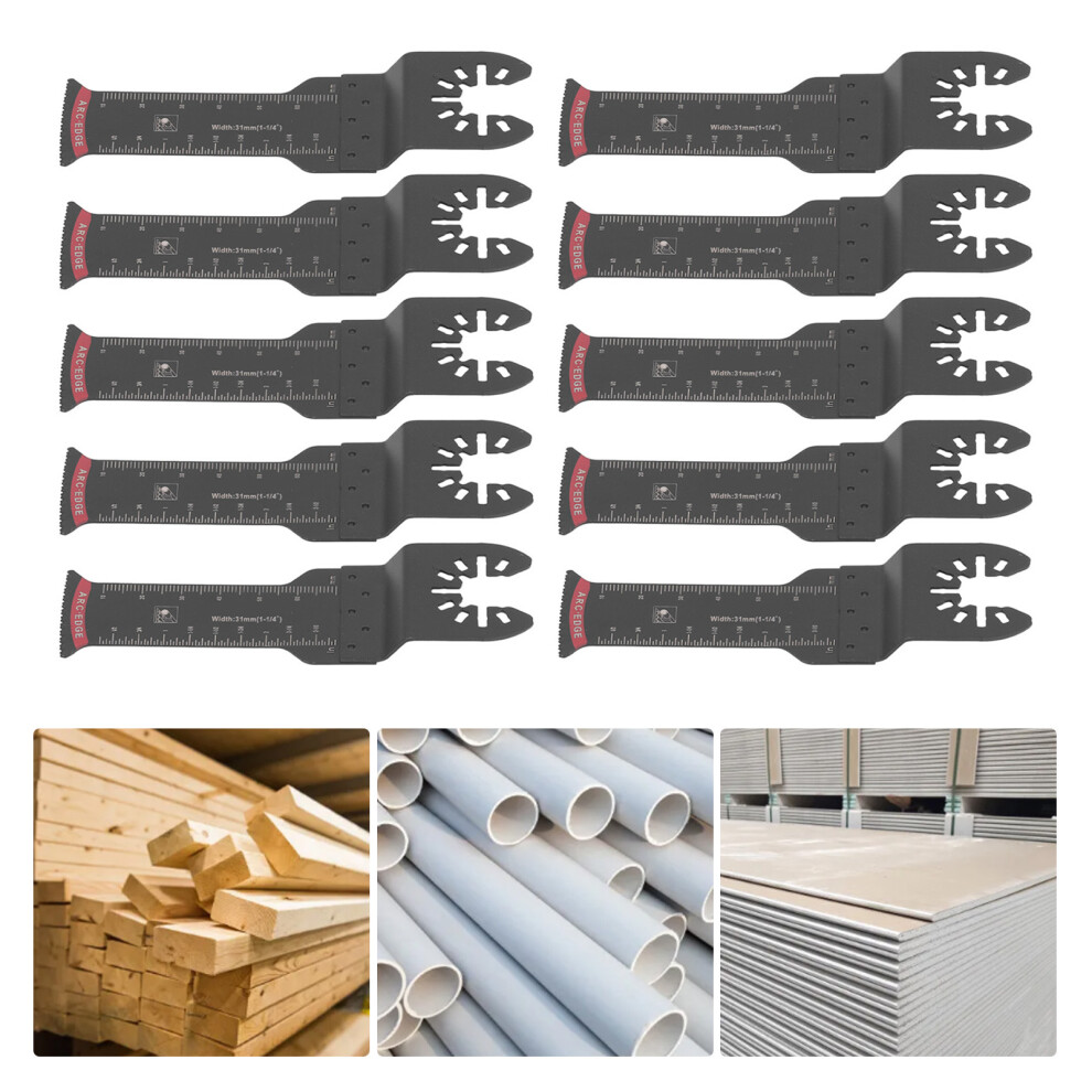10Pcs Oscillating Saw Blades Metal Wood Plastic Cutting Universal Tool 1.25In 31Mm 9441314472298