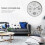 2851 12 Inch Living Room Round Decorative Clock 13