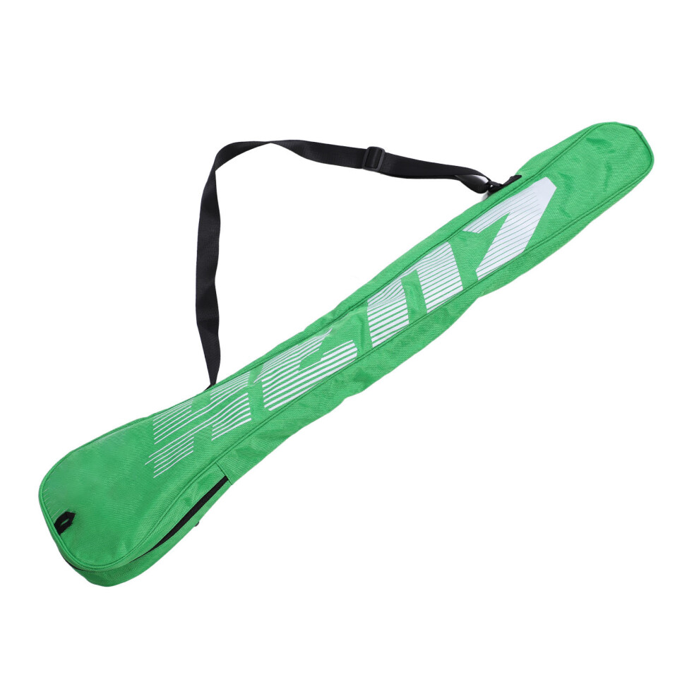 Lacrosse Stick Bag Green Holds 3 Sticks Large Capacity Oxford Cloth Zipper Adjustable Strap Lacrosse Storage Bag