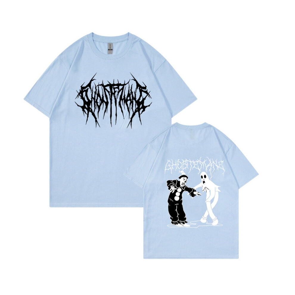 (Light Blue, L) Summer New Arrivals Men's and Women's Short Sleeve Hip-Hop Streetwear Loose Casual Sport T-Shirts Y2K Style-image-OPC-PHQWTST-NEW