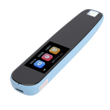 Scanning Reading Pen English Learning Touch Screen Translation Dictionary Pen for Students Blue