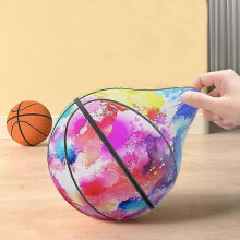 (Colourful, 18cm) The Handleshh Silent Foam Basketball Dribbling Indoor Silent Basketball Balls
