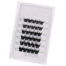 Z'LRAQI BEAUTY Individual False Eyelashes Self-Adhesive Cluster Fake Eyelashes Glue-Free Eyelashes Natural-Looking Eyelash