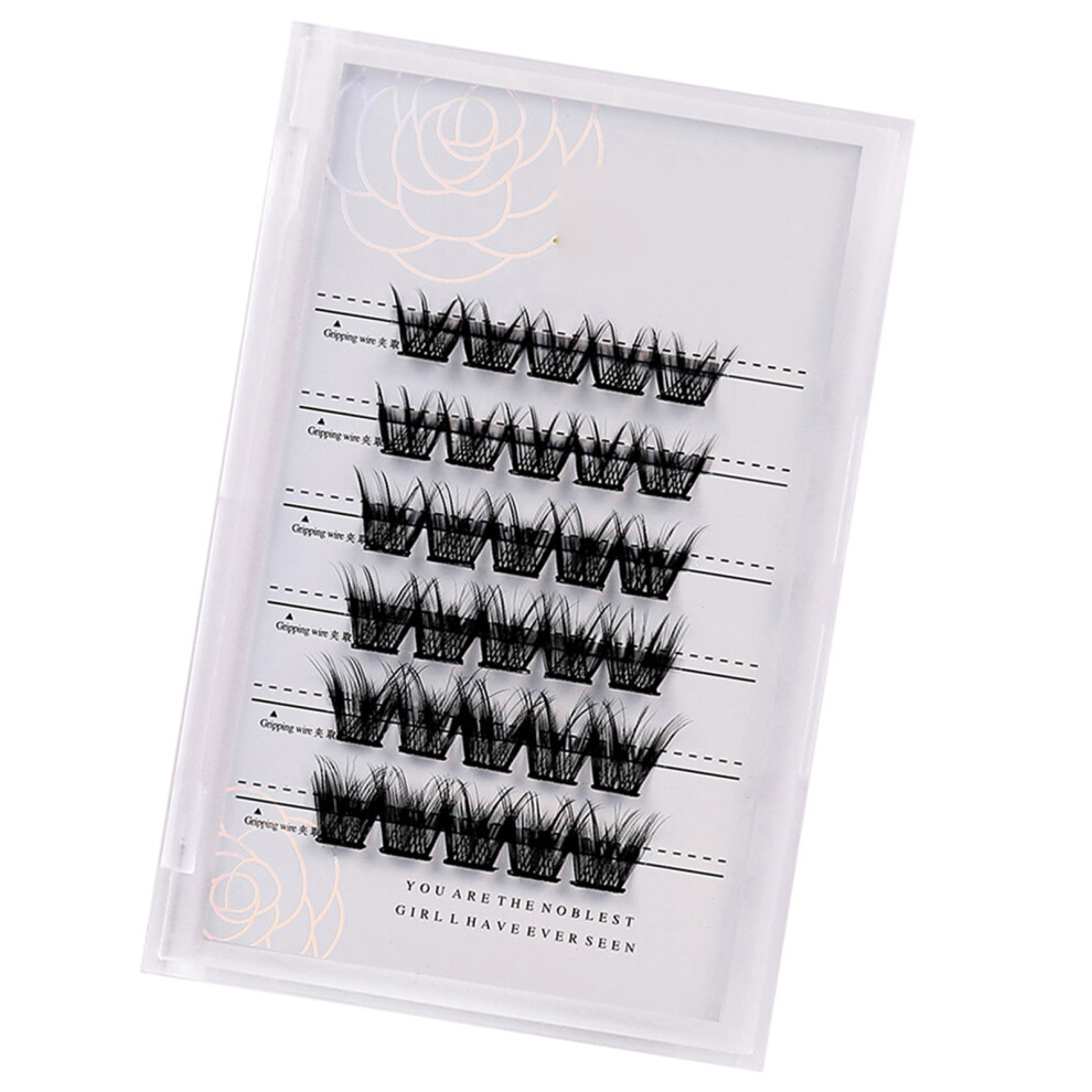 Z'LRAQI BEAUTY Individual False Eyelashes Self-Adhesive Cluster Fake Eyelashes Glue-Free Eyelashes Natural-Looking Eyelash