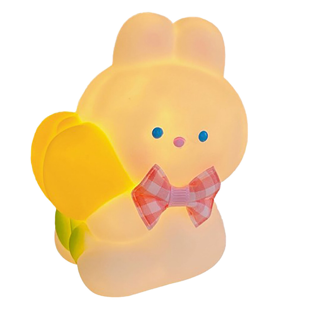 Cute Bunny Night Light for Kids Kawaii Bunny Lamp Animal Night Lights Nursery Cordless Battery Powered Rabbit Night Light