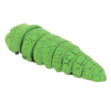 Remote Control Caterpillar Toy Infrared Sensing Lifelike Interesting Crawling Toy for Kids Green