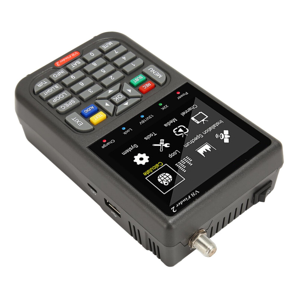 V8 Finder 2 Satellite Finder Signal Meter 3.5inch HD LCD 4000mAh USB 2.0 DVB‑S2X/S2/S MPEG‑2/4 Receiver Sat Detector