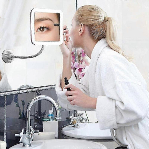 Magnifying Mirror with LED Lighted Illumination and Strong Suction Cup 2