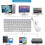 Wireless Keyboard and Mouse compatible with Apple iMac Windows or Android 24G Wireless JGV POZ 2