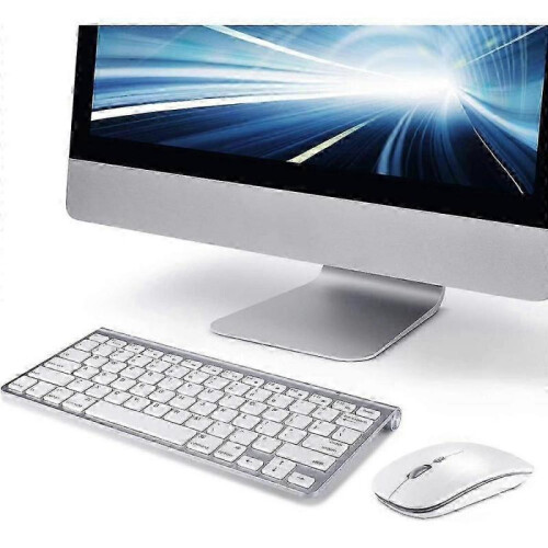 Wireless Keyboard and Mouse compatible with Apple iMac Windows or Android 24G Wireless JGV POZ