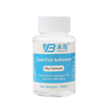 (Water based glue, One size) Gold Foil Sheets Gilding Adhesive 100ml Gilding Glues Metal Leaf Gilding Adhesive for Gold Leaf, Craft, Glass, Wood Use