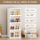 Living And Home (4 High) Foldable Plastic Double Door Shoe Rack Storage Organizer 5