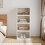 Living And Home (4 High) Foldable Plastic Double Door Shoe Rack Storage Organizer 3