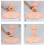 Mannequin Shoulder Model Realistic Washable Reusable PVC Head Stand Bust Shoulder Platform 3