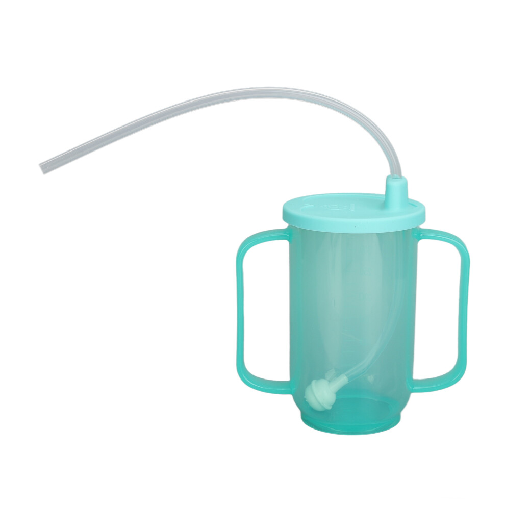350ml Adult Sippy Cup Leakproof Heat Resistant Safe Feeding Cup with Extended Straw