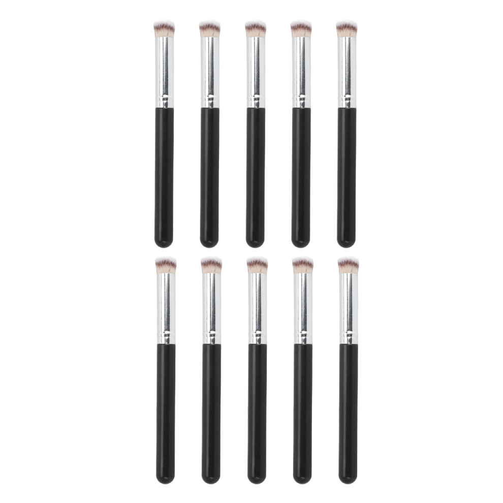 10Pcs Concealer Makeup Brush Soft Bristle Mini Evenly Apply Applicator for Eyes Face