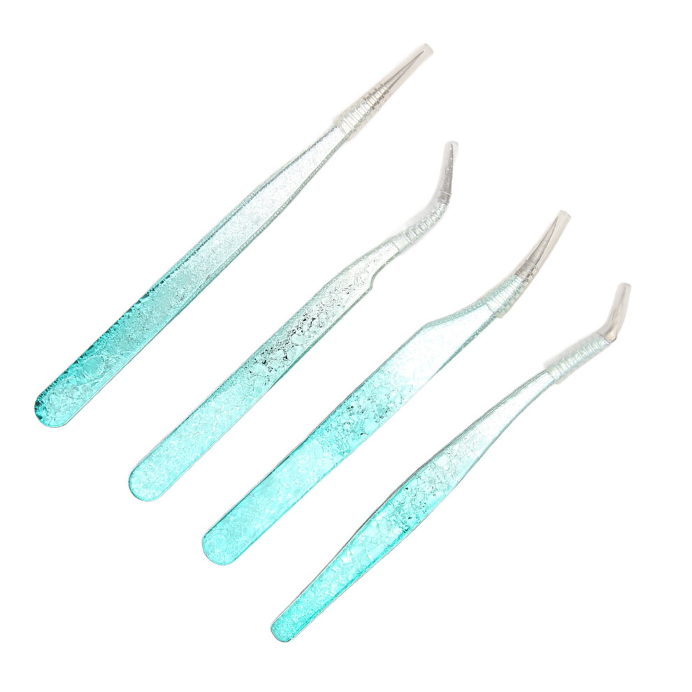 Nail Tweezers Lightweight Versatile Fine Point Stainless Steel Comfortable Grip Nail Art Tweezers for Salon Home