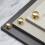 (76mm Cup ) Solid Brass Cup Handle & Knobs Gold Kitchen Cabinet 15