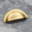 (76mm Cup ) Solid Brass Cup Handle & Knobs Gold Kitchen Cabinet 5