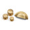 (76mm Cup ) Solid Brass Cup Handle & Knobs Gold Kitchen Cabinet 8