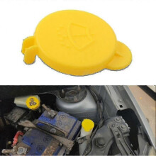 For Ford Fiesta 2001-2008 Fusion 2001-2012 Yellow Car Wiper Washer Fluid Reservoir Cap