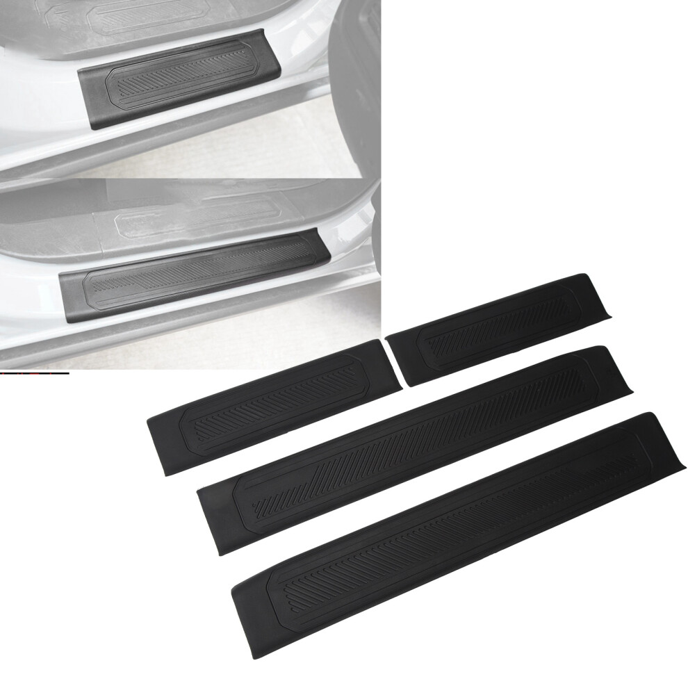 Door Sill Protector Abs Sill Step Guards Plates Door Entry Pad Threshold Stickers For Bronco 4 Doors 2021 And Up 3551314502065