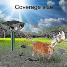 Ultrasonic Cat Repeller, Solar Powered Cat Repeller, Ultrasonic Rodent Repellent with Motion Sensor,
