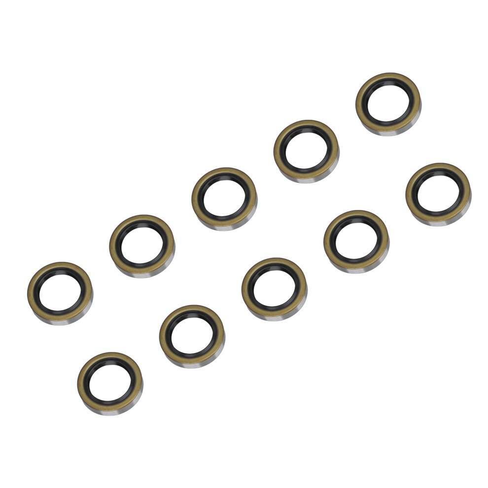 10PCS Double Lip Grease Seals High Hardness Trailer Axle Hub Wheel Grease Seals Fit for Dexter 010â019â00-image-OPC-PHQWZ2Q-NEW