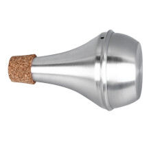 Trumpet Mute Silencer Aluminum Alloy Practice Musical Instrument Part Accessory Cork Edge Protection