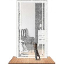 Door Fits Door Size 90cm X 210cm, Thickened Heavy Duty Pet Screen Door for Dogs Cats Mosquitos, Suitable for Living Room, Bedroom, Kitchen, Patio