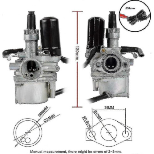 Carburetor for Engine Carburetor for 50cc 2 Stroke Motorcycle Carb 1