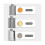 Grater Multi Function Vegetable Cutter Upgraded Cheese Grater Shredder with 3 Interchangeable Blade - JA 5