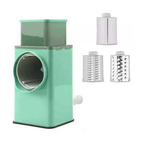 Grater Multi Function Vegetable Cutter Upgraded Cheese Grater Shredder with 3 Interchangeable Blade - JA