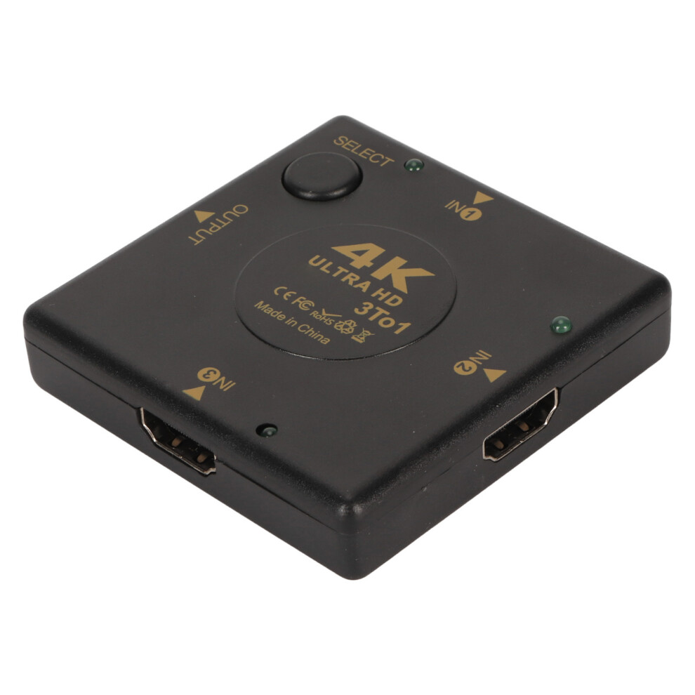 Hd Multimedia Interface Switch 3 In 1 Out 4K Support 3D Video Switcher Selector For Pc Game Console Tv Projector 5061314511748