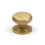 (25mm Knob) Solid Brass Cup Handle & Knobs Gold Kitchen Cabinet 1