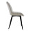 Living And Home (White) 2pcs Teddy Fleece Upholstered Dining Chairs 5
