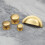 (25mm Knob) Solid Brass Cup Handle & Knobs Gold Kitchen Cabinet 13