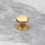 (32mm Knob) Solid Brass Cup Handle & Knobs Gold Kitchen Cabinet 3