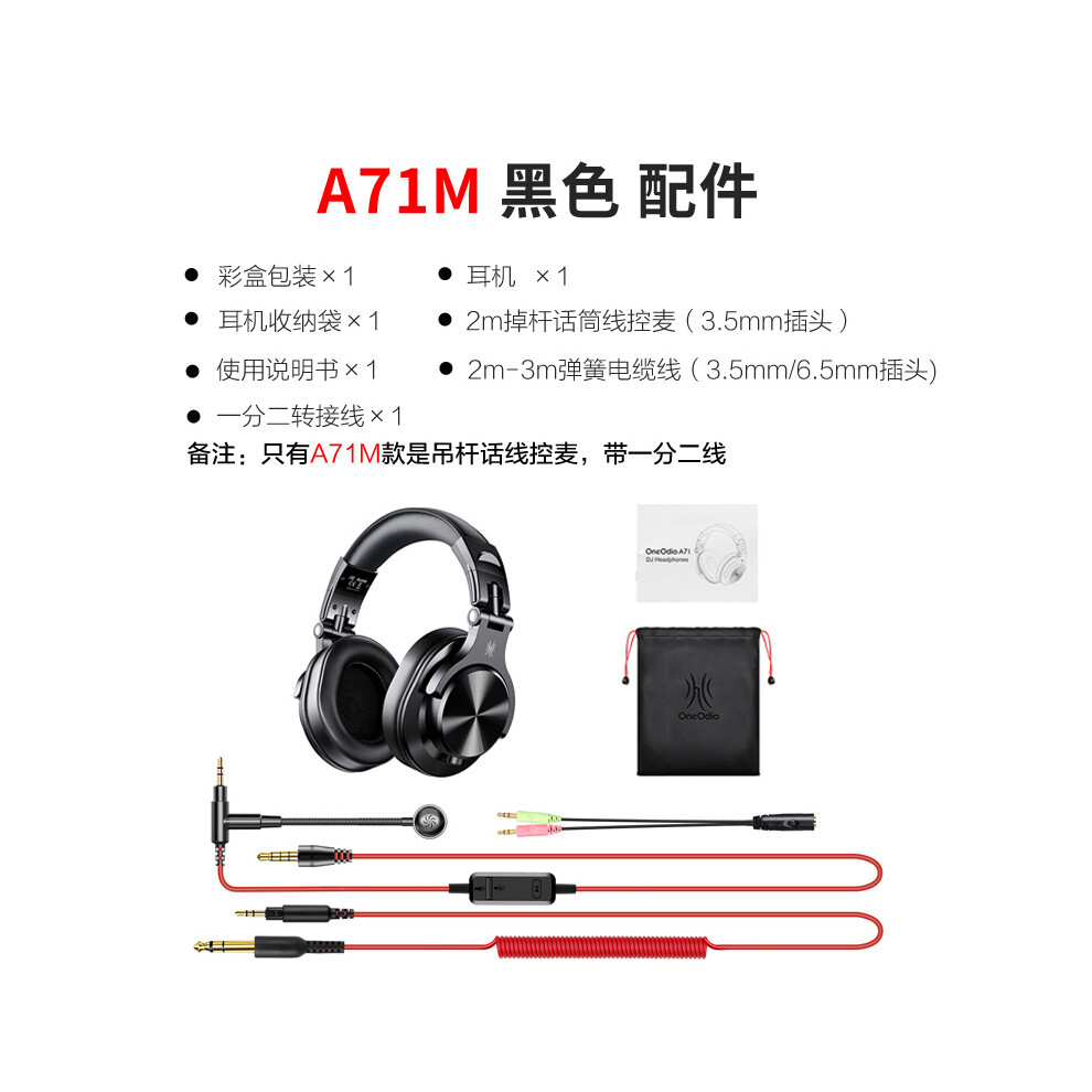 (A71m ) Oneodio Headset Wired Headphones Black 6935158851980