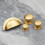 (38mm Knob) Solid Brass Cup Handle & Knobs Gold Kitchen Cabinet 10