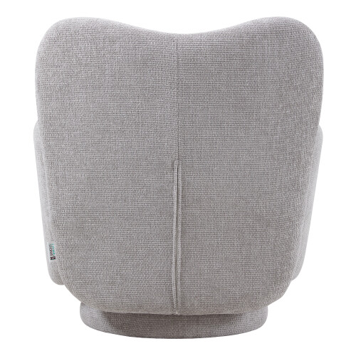 Living And Home Chenille Upholstered Swivel Chair Armchair 2