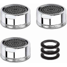 M20 Faucet Aerator, 3 Pieces Water Saving Faucet Aerator with Stainless Steel Filter, Faucet Water Filter Aerator(20mm Male Thread) Thsinde