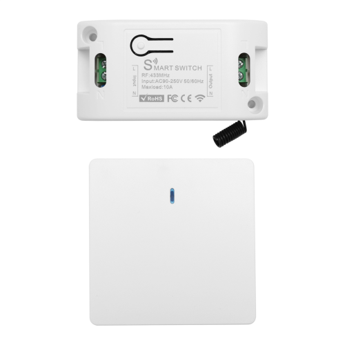 Wireless Smart Light Switch RF 433MHz AC 90-250V 10A Module(1 W &1 C) 1