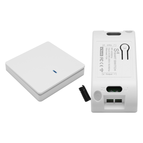 Wireless Smart Light Switch RF 433MHz AC 90-250V 10A Module(1 W &1 C) 2