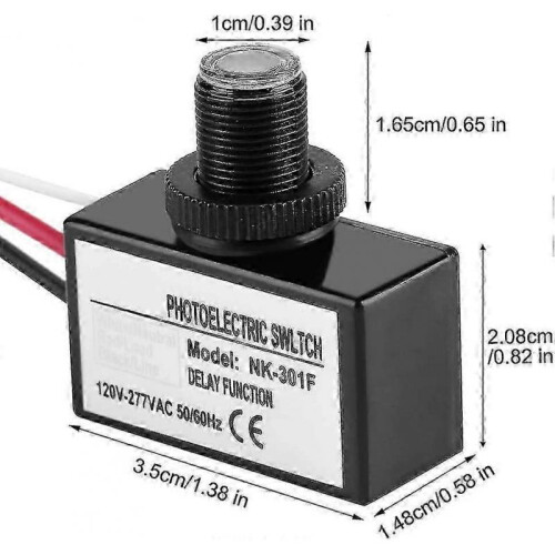 120-277v Dusk To Dawn Sensor Photoelectric Switch Light Photocell Sensor Lighting Switch - JA 1