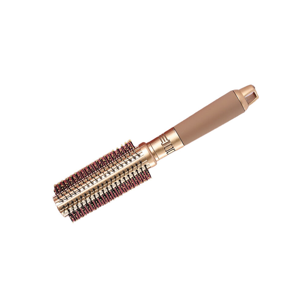Gold Round Hair Brush Prevent Static Hair Brush Roller Hairdressing Tool For Blow Drying Curling Straightening