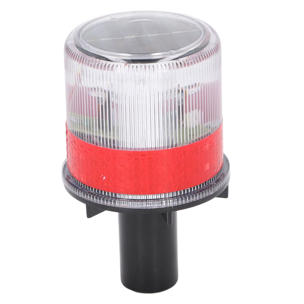 Solar Powered Led Strobe Pc Shell Reflective Waterproof Switch Beacon Warning Safety Strobe Light 4661314522020